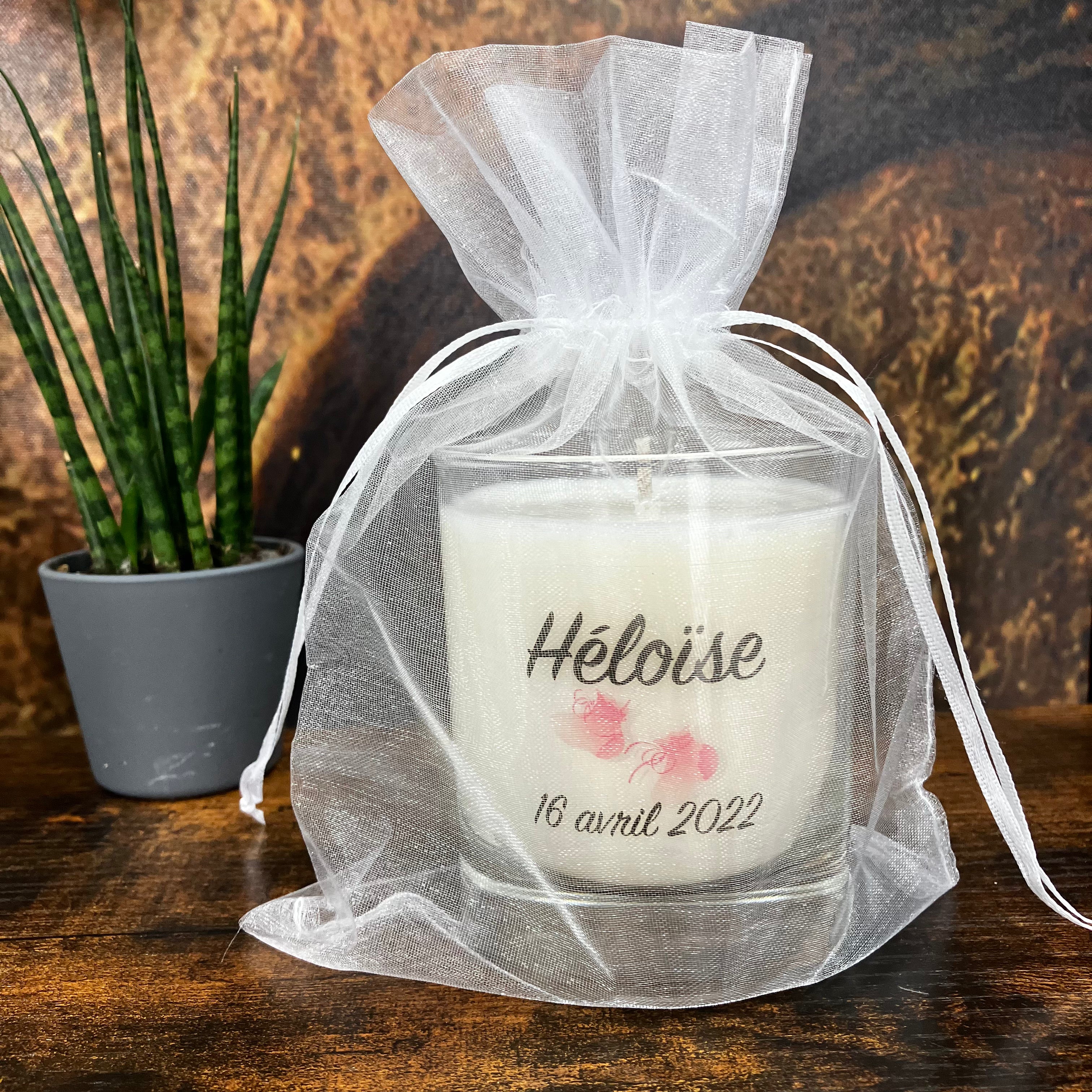 Bougie personnalisée Cadeaux de naissance