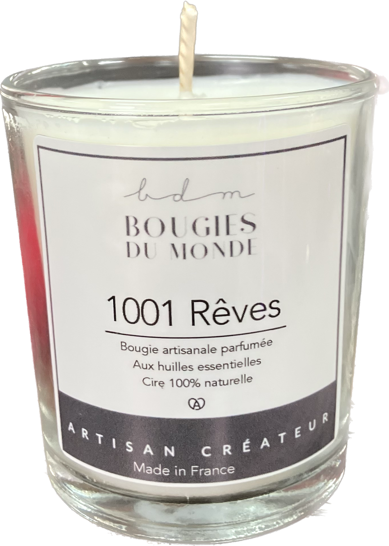 Bougies aux huiles essentielles 1001 Rêves