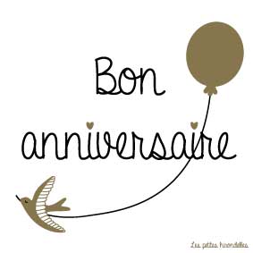 Carte pour petits mots - Bon anniversaire - bougies du Monde